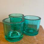 Waxinelichthouders glas, Huis en Inrichting, Ophalen, Zo goed als nieuw, Overige materialen, Minder dan 25 cm