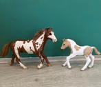 Schleich paint horse met veulen, Ophalen of Verzenden, Zo goed als nieuw, Paard, Beeldje of Figuurtje