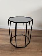 Bijzettafel met spiegelglas blad, Minder dan 55 cm, Gebruikt, Glas, Overige vormen