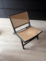 Mooie stoel zwart met webbing, Huis en Inrichting, Stoelen, Ophalen, Zo goed als nieuw, Zwart, Eén