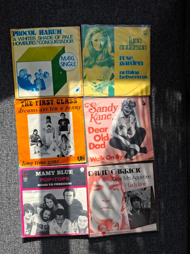 Jukebox vinyl singles ( 6 x ) jaren 70, Cd's en Dvd's, Vinyl | Pop, Gebruikt, 1960 tot 1980, Overige formaten, Ophalen of Verzenden