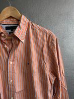 Tommy Hilfiger gestreepte blouse, Tommy Hilfiger, Oranje, Zo goed als nieuw, Halswijdte 39/40 (M)