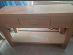 Massief houten sitetable, zeer stevig, Huis en Inrichting, Tafels | Sidetables, Ophalen, Zo goed als nieuw, 25 tot 50 cm, Rechthoekig