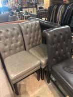Leren stoelen - 3 grijstinten, Ophalen, Gebruikt, Drie, Leer