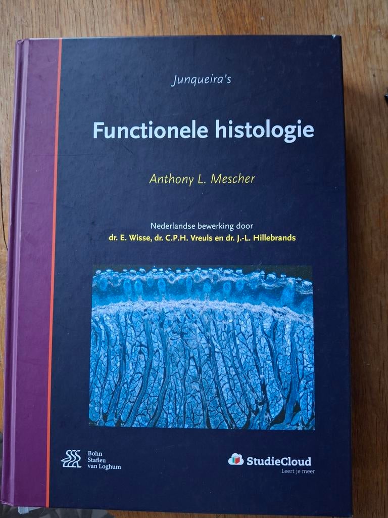 Functionele Histologie - Junqueira's, Boeken, Studieboeken en Cursussen, Gelezen, HBO, Beta, Ophalen of Verzenden