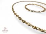 Dames ketting en armband, goud of zilverkleurig, staal, Sieraden, Tassen en Uiterlijk, Kettingen, Overige materialen, Nieuw, Www.ayura-jewelry.nl