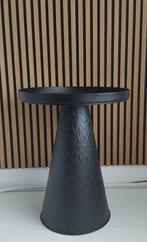 Loods 5 bijzettafel zwart - cone tafel, Ophalen, Minder dan 55 cm, Metaal of Aluminium, Rond