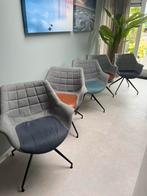 5 eetkamerstoelen Zuiver Doulton., Huis en Inrichting, Ophalen, Gebruikt, Grijs, Leer