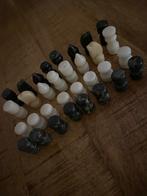 Marmeren schaakstukken / schaakspel, Hobby en Vrije tijd, Gezelschapsspellen | Bordspellen, Ophalen, Gebruikt