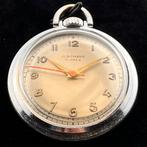 Junghans zakhorloge – midden 20e eeuw (17 jewels) werkend, Ophalen of Verzenden, Staal, Zakhorloge, Overige merken
