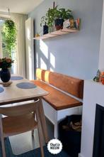 klepbank eetbank halbank opbergbank, Hout, Minder dan 75 cm, Scandinavisch, Rechte bank