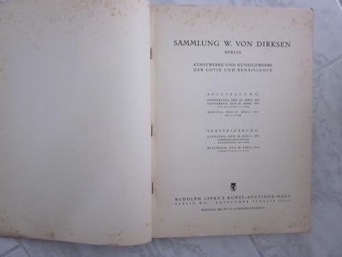 Sammlung, W.von Dirksen: Berlin, 1931, Gotik und Renaissance, Antiek en Kunst, Antiek | Boeken en Bijbels, Ophalen of Verzenden