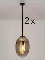 Twee hagelnieuwe Lumidora hanglampen type 73273, Ophalen, 50 tot 75 cm, Nieuw, Glas