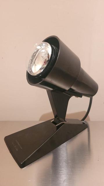 Vintage Duitse spotlamp ca. 1960, bakeliet & metaal. Zwart beschikbaar voor biedingen