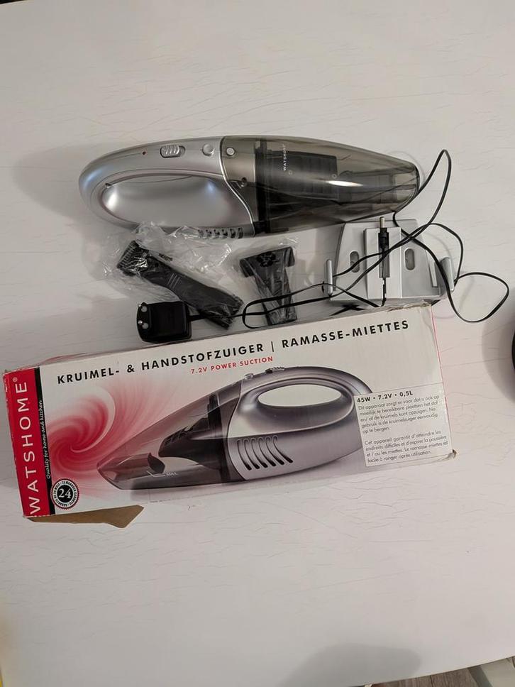 Watshome Kruimeldief - Handstofzuiger 7.2V nieuw, Witgoed en Apparatuur, Stofzuigers, Zo goed als nieuw, Kruimeldief, Minder dan 1200 watt