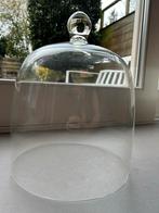 Glazen stolp met knop, Ophalen, Overige materialen, Wit, Zo goed als nieuw