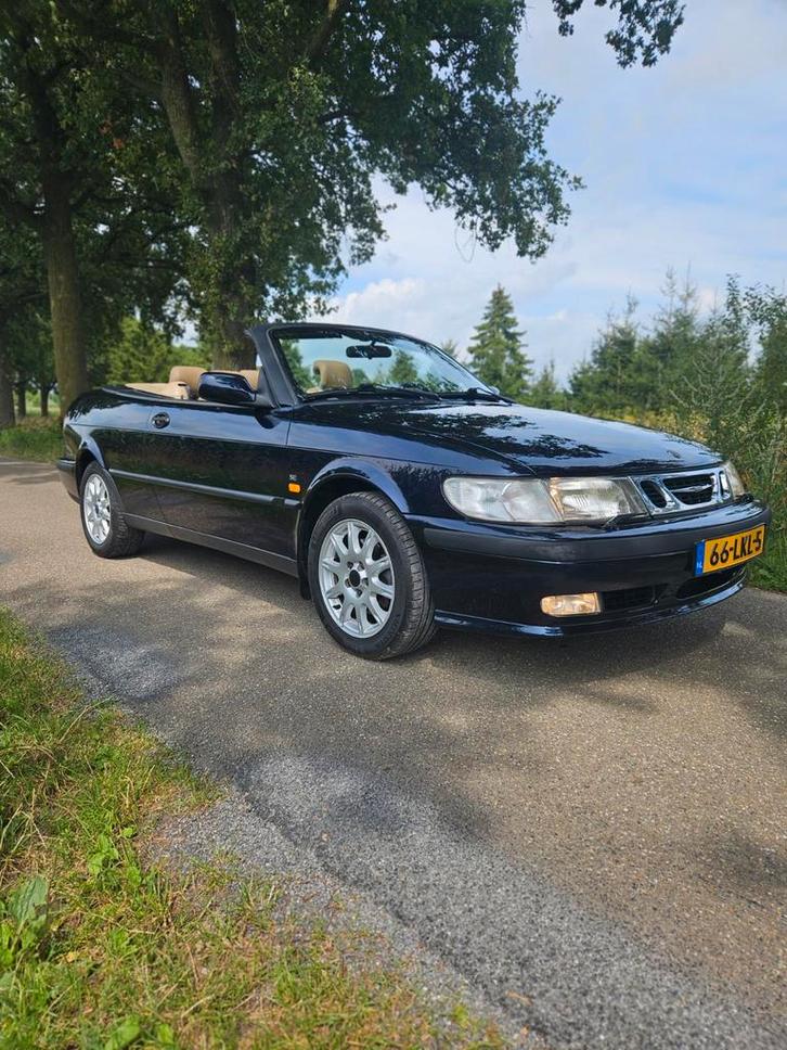 Saab 9-3 2.0 T Cabrio AUT 2000 Blauw, Auto's, Saab, Particulier, Saab 9-3, ABS, Airbags, Airconditioning, Alarm, Boordcomputer