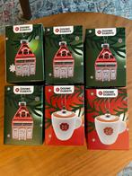 6 Douwe Egberts kerst hangers  (4x huisje 2x cappuccino mok), Ophalen, Nieuw