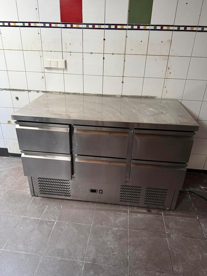 Koelwerkbank met 6 lades - Horeca, Huis en Inrichting, Keuken | Keukenbenodigdheden, Gebruikt, Ophalen