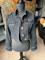 Stoer kort zwart jeans jasje maat 38, Maat 38/40 (M), Zwart, Ophalen of Verzenden, Zo goed als nieuw