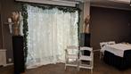 Backdrop met lichtgordijn en decoratiepakket bruiloft, Hobby en Vrije tijd, Feestartikelen, Ophalen, Zo goed als nieuw, Versiering