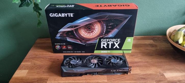 Gigabyte GeForce RTX 3060 Ti triple fan, Computers en Software, Videokaarten, Gebruikt, Nvidia, PCI-Express 4.0, GDDR6, HDMI, DisplayPort