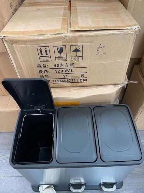 Nieuw - Restpartij - Prullenbakken, Huis en Inrichting, Woonaccessoires | Prullenbakken, Nieuw, Rvs, Minder dan 50 cm, 40 liter of meer