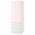 SMÅSTAD/PLATSA IKEA Kast, wit/roze, 3 lades, Huis en Inrichting, Kunststof, Zo goed als nieuw, Met lade(s), 150 tot 200 cm