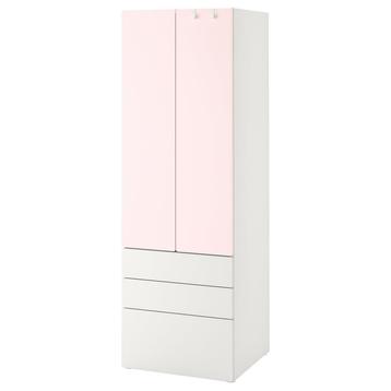 SMÅSTAD/PLATSA IKEA Kast, wit/roze, 3 lades beschikbaar voor biedingen