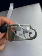 Vintage zilveren 935 broche-clip . D.R.G.M. Germany, Verzenden, Zo goed als nieuw, Zilver