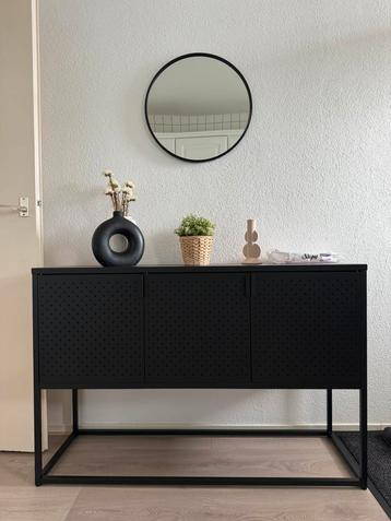 STAAL Dressoir VIRUM 3 deuren zwart 