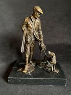 Jager /Jachthond/Fazant.brons/bronzen, Antiek en Kunst, Kunst | Beelden en Houtsnijwerken, Ophalen of Verzenden