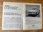 Ford Corsair originele advertentie, Ophalen of Verzenden, Gelezen, Ford