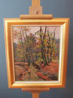 Johannes Elsinga - Herfstlandschap olieverf op paneel, Ophalen