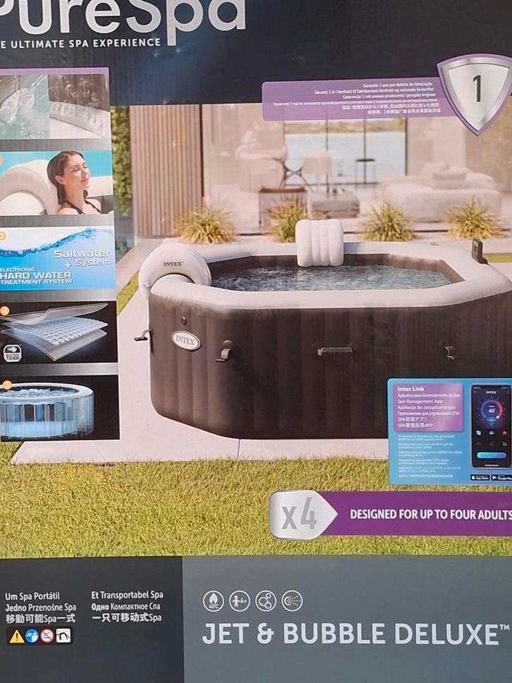 Opblaasbare jacuzzi zoutwater systeem - 4 persoons, Tuin en Terras, Bubbelbaden en Hottubs, Ophalen