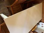 eetkamertafel bijna gatis witte tafel met salon tafeltje, 50 tot 100 cm, 150 tot 200 cm, Gebruikt, Rechthoekig