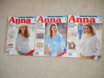 3 x Anna burda 1990 nr. 4 + 5 + 8 samen € 4,50, Ophalen of Verzenden, Gebruikt, Breien of Haken, Patroon of Boek