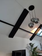 Hanglamp met 3 glazen bollen, Nieuw, Ophalen of Verzenden, Glas, 75 cm of meer