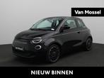 Fiat 500e La Prima 42 kWh | ECC | Parkeersensoren V+A | Park, Auto's, 12 maanden, Gebruikt, 4 stoelen, Zwart