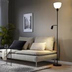 HEKTOGRAM Standing uplight/reading lamp, black/white, Huis en Inrichting, Lampen | Vloerlampen, 150 tot 200 cm, Zo goed als nieuw