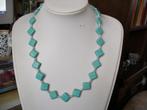 Een mooie Turquoise Howliet edelstenen ketting, Sieraden, Tassen en Uiterlijk, Antieke sieraden, Verzenden, Overige materialen