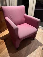 Leolux bankstel, 2-zits + fauteuil, roze stof, Huis en Inrichting, Fauteuils, Gebruikt, Ophalen of Verzenden, Stof, 75 tot 100 cm