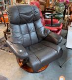 Fauteuil Zweedse geweldige mooie leren relax fauteuil, Ophalen of Verzenden