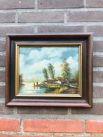 Prachtige schilderij olie verf J Kok, Antiek en Kunst, Ophalen of Verzenden