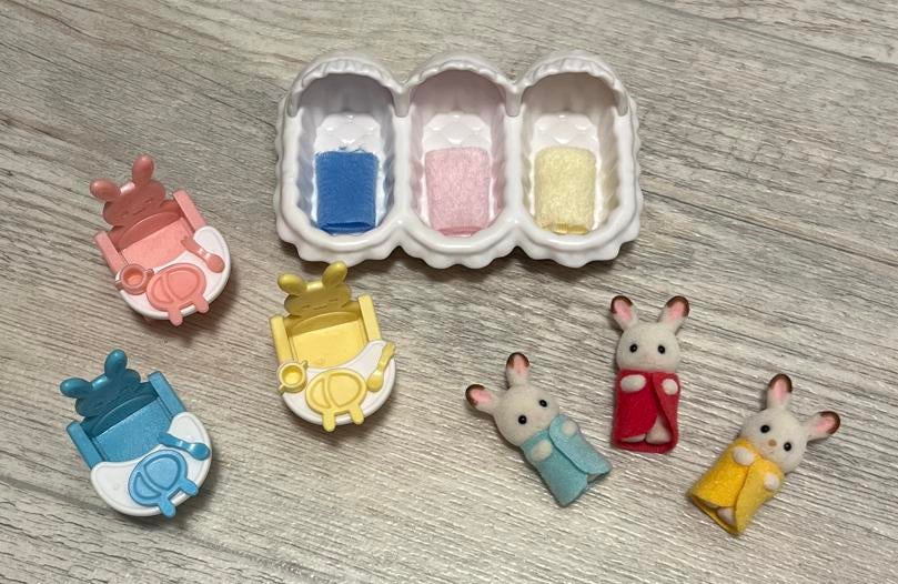Sylvanian Families Drieling Verzorgingsset, Kinderen en Baby's, Ophalen of Verzenden, Zo goed als nieuw, Jongen of Meisje