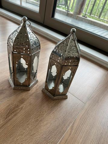 2 oosterse lantaarns 30cm beschikbaar voor biedingen
