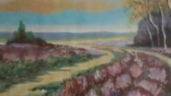 1946 F. H. Nieuwenhuijzen Nederlands landschap heide, Antiek en Kunst, Kunst | Schilderijen | Klassiek, Ophalen