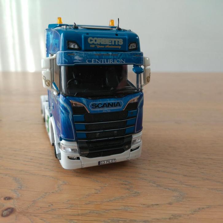 Tekno Scania Corbetts trekker 6x2, Hobby en Vrije tijd, Modelauto's | 1:50, Bus of Vrachtwagen, Tekno, Ophalen of Verzenden