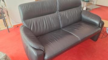 Lederen  2 zitsbank + 2 Fauteuils