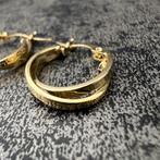 14 karaats gouden oorbellen versace model, Sieraden, Tassen en Uiterlijk, Oorbellen, Ophalen of Verzenden, Zo goed als nieuw, Goud